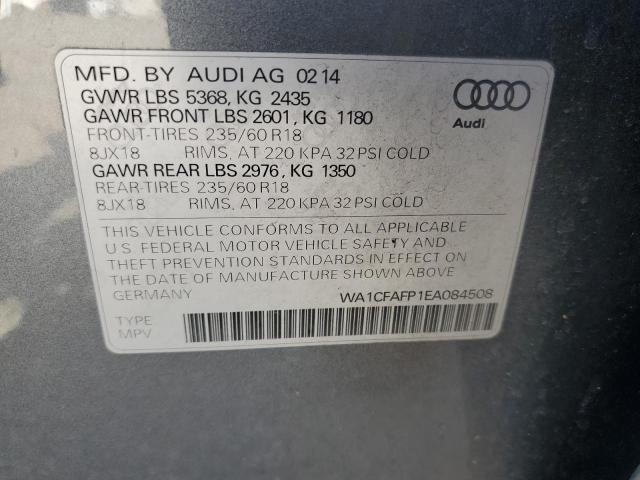 Photo 14 from auction – 2014 AUDI Q5 PREMIUM with VIN WA1CFAFP1EA084508