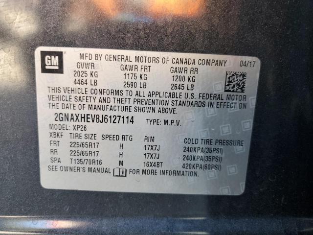 Photo 14 from auction – 2018 CHEVROLET EQUINOX LS with VIN 2GNAXHEV8J6127114