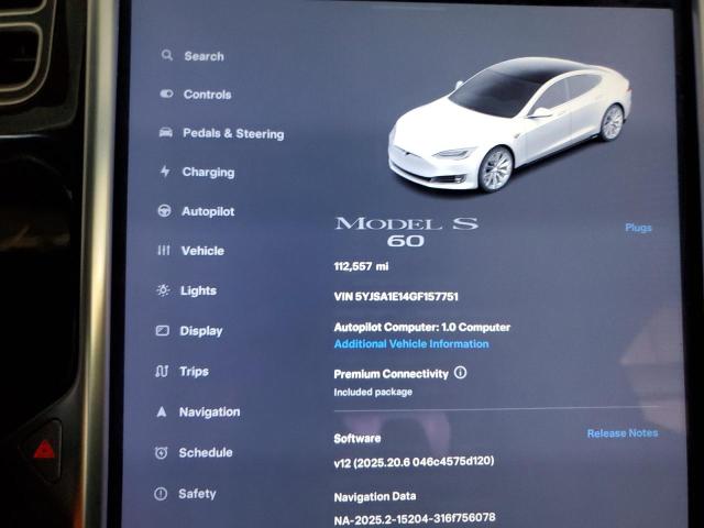 Photo 9 from auction – 2016 TESLA MODEL S with VIN 5YJSA1E14GF157751