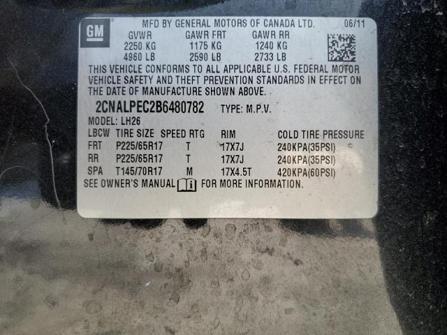 Photo 14 from auction – 2011 CHEVROLET EQUINOX LT with VIN 2CNALPEC2B6480782