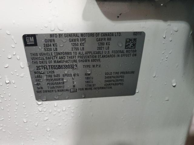 Photo 14 from auction – 2011 GMC TERRAIN SL with VIN 2CTFLTE55B6380393