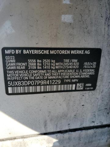 Photo 14 from auction – 2023 BMW X3 M40I with VIN 5UX83DP07P9R41229