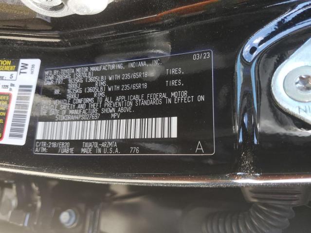 Photo 14 from auction – 2023 TOYOTA HIGHLANDER with VIN 5TDKDRAH4PS027697