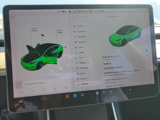 Photo 9 from auction – 2020 TESLA MODEL 3 with VIN 5YJ3E1EAXLF804057