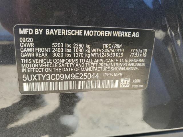 Photo 14 from auction – 2021 BMW X3 SDRIVE3 with VIN 5UXTY3C09M9E25044