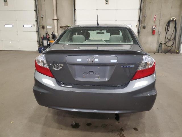 Photo 6 from auction – 2012 HONDA CIVIC HYBR with VIN JHMFB4F22CS009200