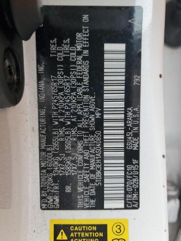 Zdjęcie 14 z aukcji – 2010 TOYOTA HIGHLANDER z VIN 5TDBK3EH1AS040850