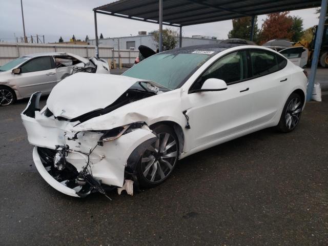 TESLA MODEL 3 2025 with VIN 5YJ3E1EB7SF083588 - Photo from auction