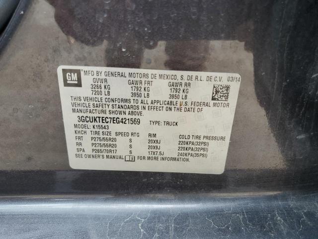 Photo 14 from auction – 2014 CHEVROLET SILVERADO with VIN 3GCUKTEC7EG421569