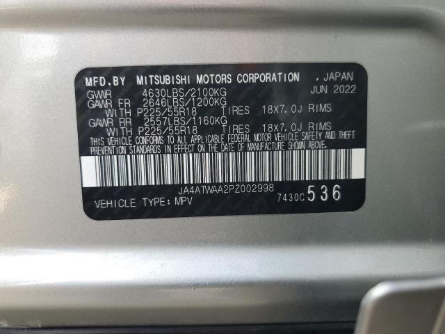 Photo 14 from auction – 2023 MITSUBISHI ECLIPSE CR with VIN JA4ATWAA2PZ002998
