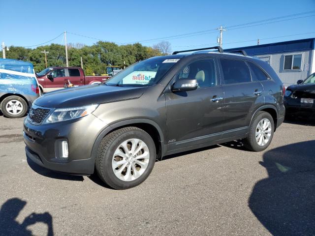KIA SORENTO EX 2015 with VIN 5XYKUDA77FG600856 - Photo from auction