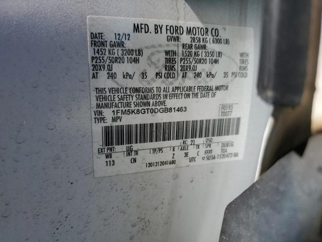 Photo 14 from auction – 2013 FORD EXPLORER S with VIN 1FM5K8GT0DGB81463