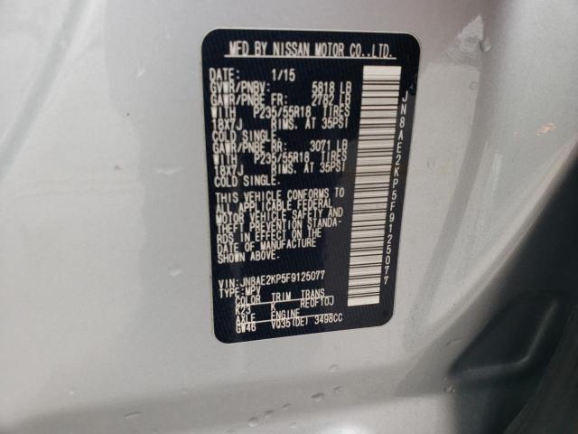 Photo 14 from auction – 2015 NISSAN QUEST S with VIN JN8AE2KP5F9125077