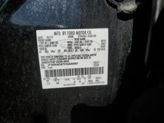 Photo 14 from auction – 2013 FORD EXPLORER with VIN 1FM5K8D87DGA50997