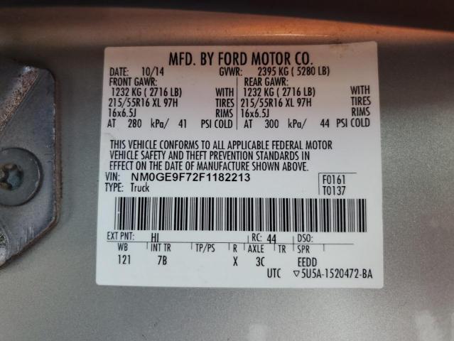 Photo 14 from auction – 2015 FORD TRANSIT CO with VIN NM0GE9F72F1182213