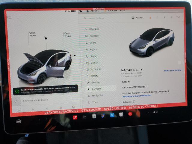 Photo 9 from auction – 2024 TESLA MODEL Y with VIN 7SAYGDEE7RA295977