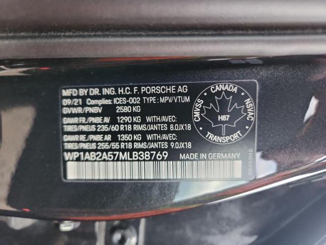 Photo 14 from auction – 2021 PORSCHE MACAN S with VIN WP1AB2A57MLB38769