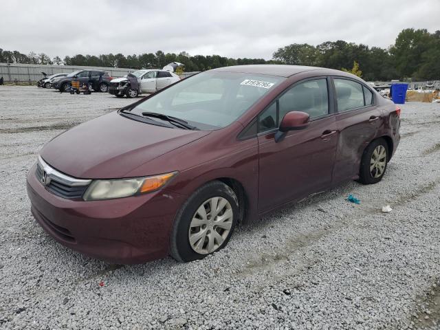 HONDA CIVIC LX 2012 with VIN 19XFB2F56CE089412 - Photo from auction