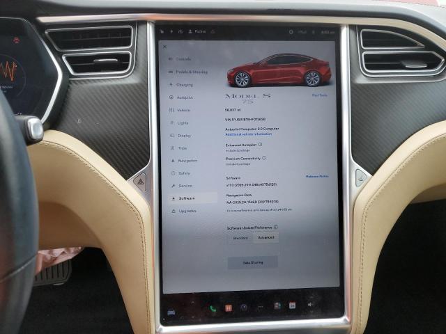Photo 9 from auction – 2017 TESLA MODEL S with VIN 5YJSA1E15HF212628