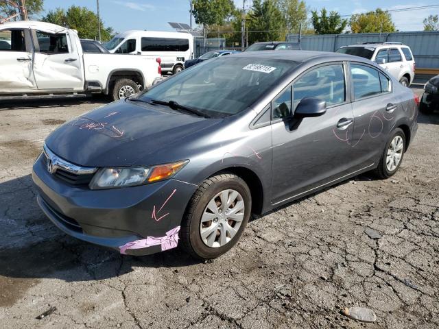 HONDA CIVIC LX 2012 with VIN 2HGFB2F57CH528123 - Photo from auction