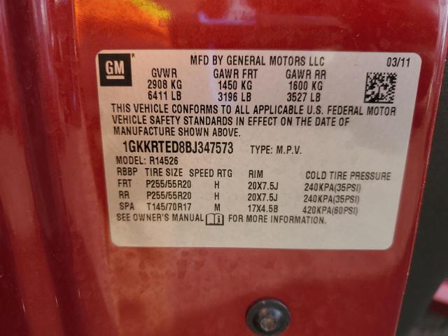 Photo 14 from auction – 2011 GMC ACADIA DEN with VIN 1GKKRTED8BJ347573
