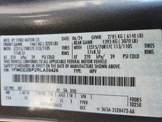 Photo 14 from auction – 2024 FORD BRONCO WIL with VIN 1FMEE2BP2RLA59426