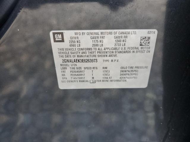 Photo 14 from auction – 2014 CHEVROLET EQUINOX LS with VIN 2GNALAEK3E6263973