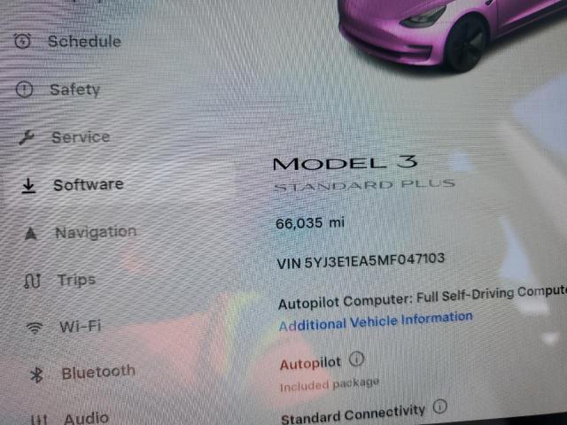 Photo 9 from auction – 2021 TESLA MODEL 3 with VIN 5YJ3E1EA5MF047103
