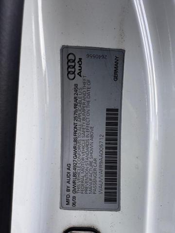 Photo 10 from auction – 2010 AUDI S5 PRESTIG with VIN WAUVVAFR9AA005712