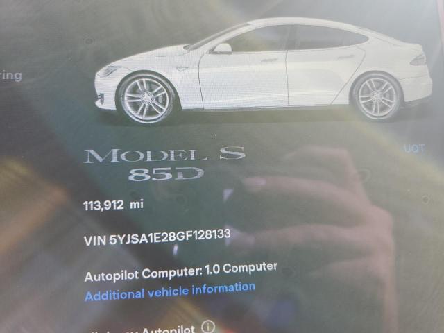 Photo 9 from auction – 2016 TESLA MODEL S with VIN 5YJSA1E28GF128133