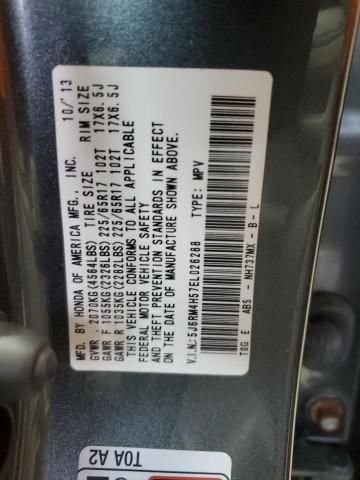 Photo 14 from auction – 2014 HONDA CR-V EX with VIN 5J6RM4H57EL026288