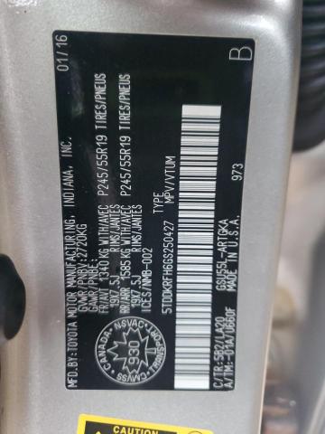 Фото 14 с аукциона – 2016 TOYOTA HIGHLANDER с VIN 5TDDKRFH6GS250427