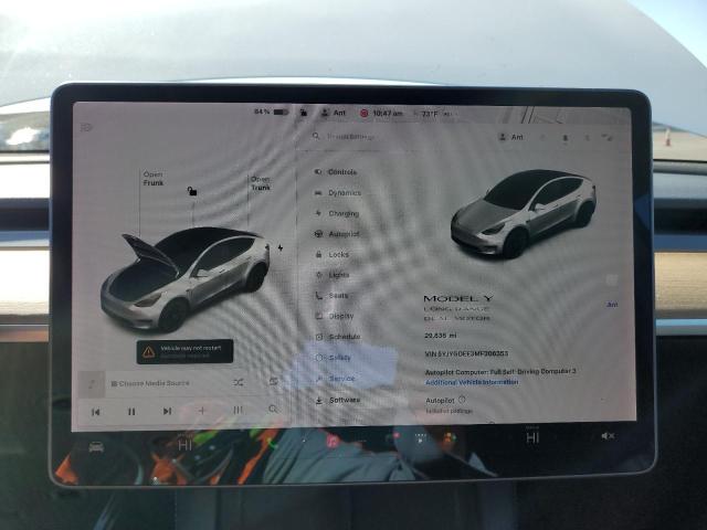 Photo 9 from auction – 2021 TESLA MODEL Y with VIN 5YJYGDEE3MF306353