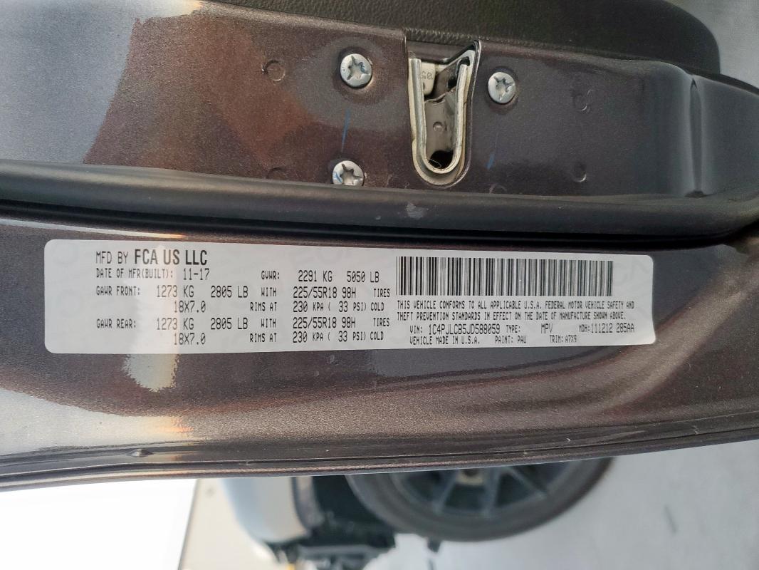 Foto 14 de la subasta – 2018 JEEP CHEROKEE L con VIN 1C4PJLCB5JD588059