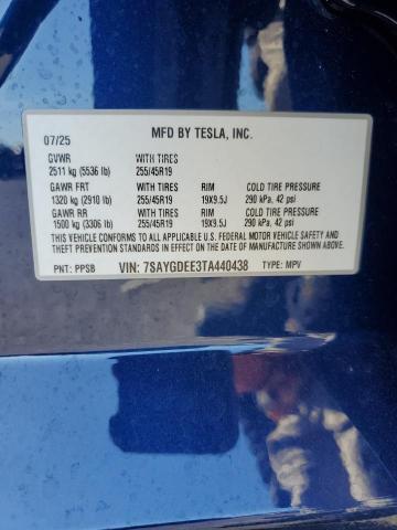 Photo 14 from auction – 2026 TESLA MODEL Y with VIN 7SAYGDEE3TA440438