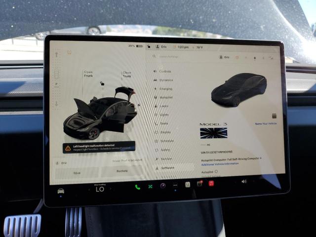 Photo 9 from auction – 2024 TESLA MODEL 3 with VIN 5YJ3E1ETXRF800195