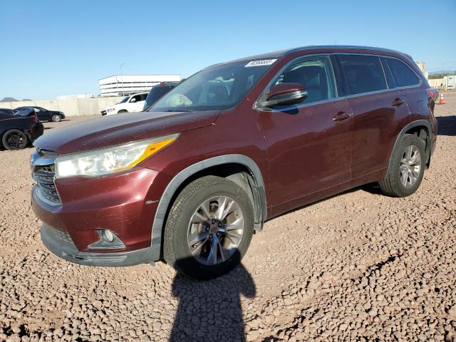 TOYOTA HIGHLANDER 2014 with VIN 5TDJKRFH8ES004639 - Photo from auction