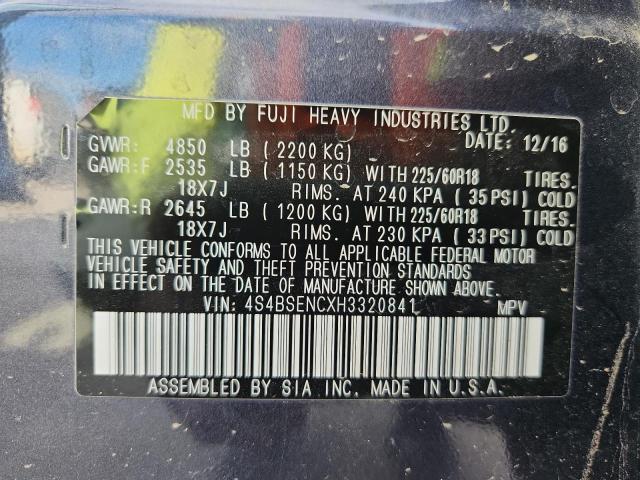 Photo 14 from auction – 2017 SUBARU OUTBACK 3. with VIN 4S4BSENCXH3320841