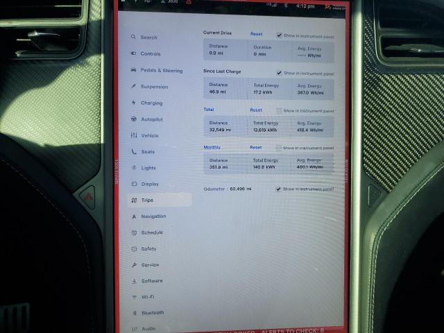 Photo 9 from auction – 2020 TESLA MODEL X with VIN 5YJXCBE47LF301402