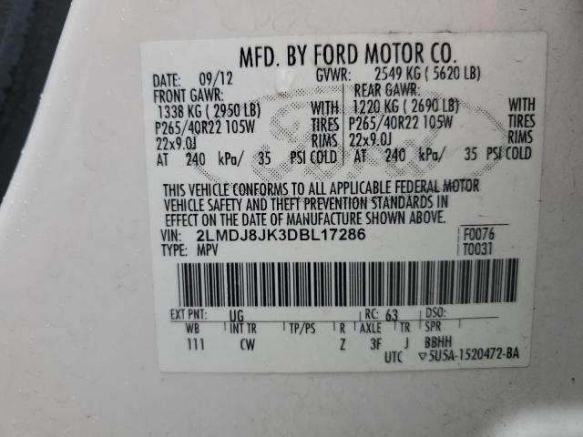 Photo 14 from auction – 2013 LINCOLN MKX with VIN 2LMDJ8JK3DBL17286