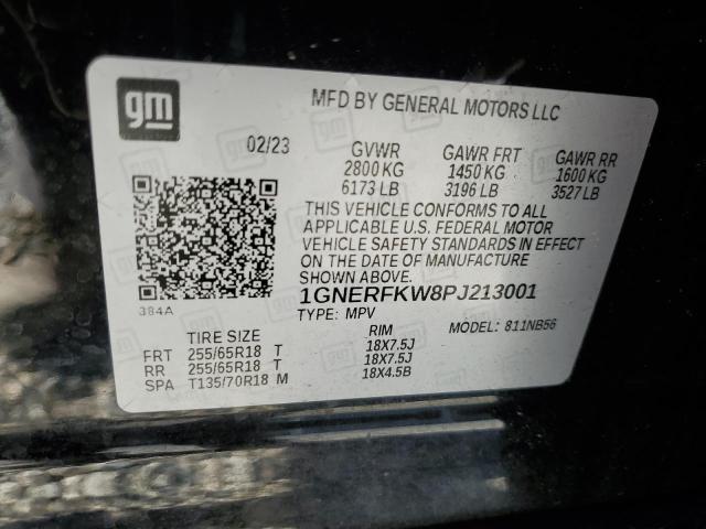 Photo 14 from auction – 2023 CHEVROLET TRAVERSE with VIN 1GNERFKW8PJ213001