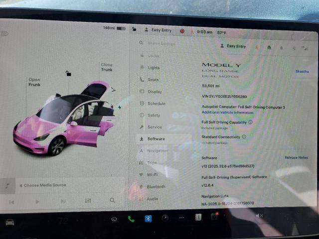 Photo 9 from auction – 2020 TESLA MODEL Y with VIN 5YJYGDEE2LF056280