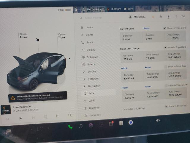 Photo 9 from auction – 2024 TESLA MODEL Y with VIN 7SAYGDED1RF047167