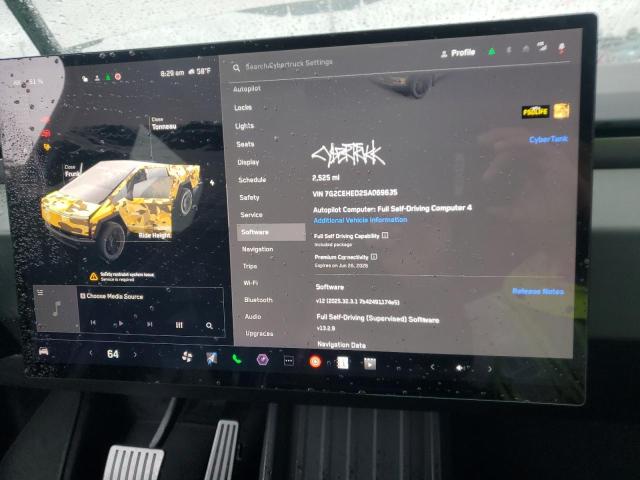 Photo 9 from auction – 2025 TESLA CYBERTRUCK with VIN 7G2CEHED2SA069635