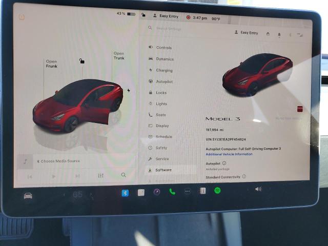 Photo 9 from auction – 2023 TESLA MODEL 3 with VIN 5YJ3E1EA2PF454624