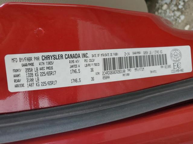 Photo 14 from auction – 2014 DODGE GRAND CARA with VIN 2C4RDGBG8ER283100