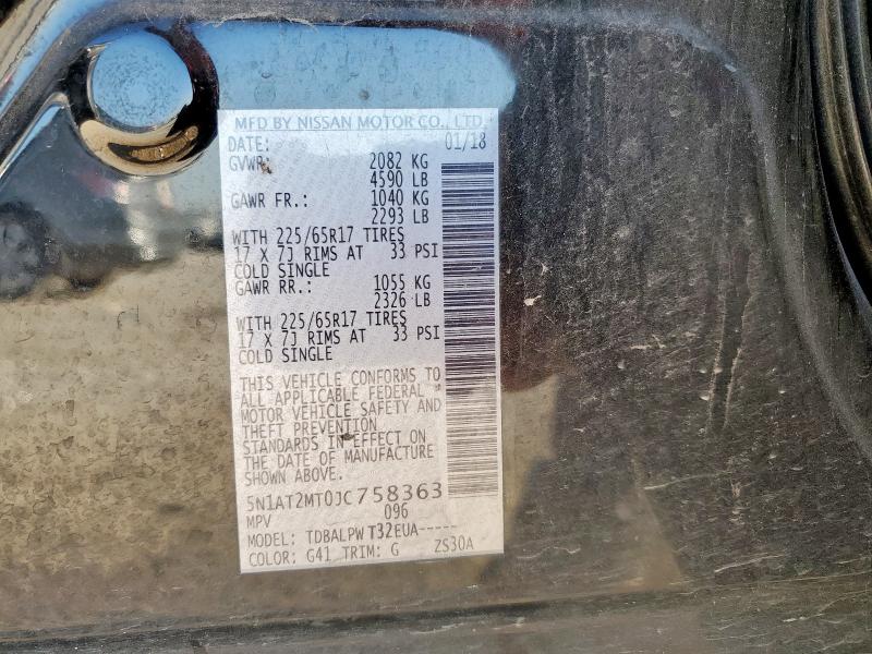 Photo 14 from auction – 2018 NISSAN ROGUE S with VIN 5N1AT2MT0JC758363