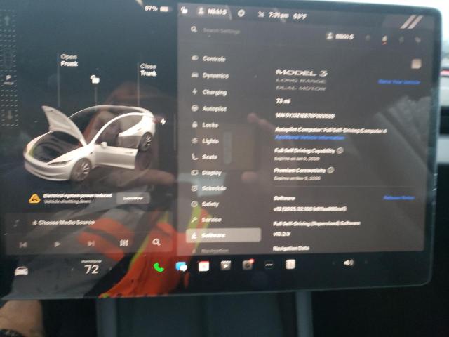 Photo 9 from auction – 2025 TESLA MODEL 3 with VIN 5YJ3E1EB7SF083588