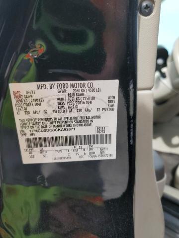 Photo 14 from auction – 2012 FORD ESCAPE XLT with VIN 1FMCU0DG0CKA92871