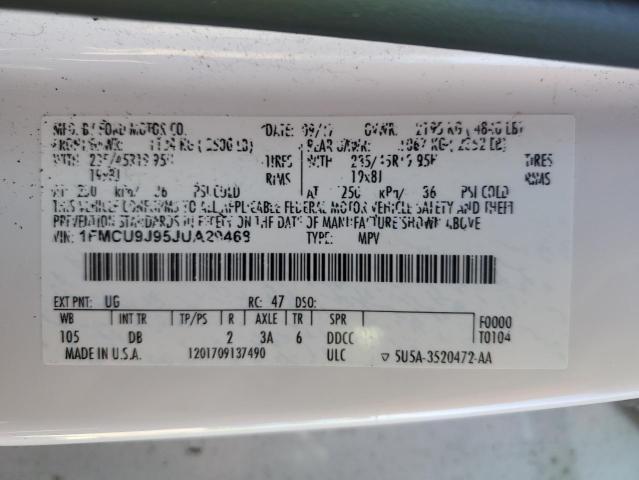 Photo 14 from auction – 2018 FORD ESCAPE TIT with VIN 1FMCU9J95JUA29468
